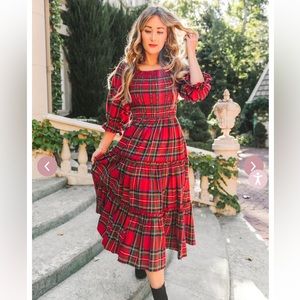 Ivy City Holiday Plaid Dress🎄